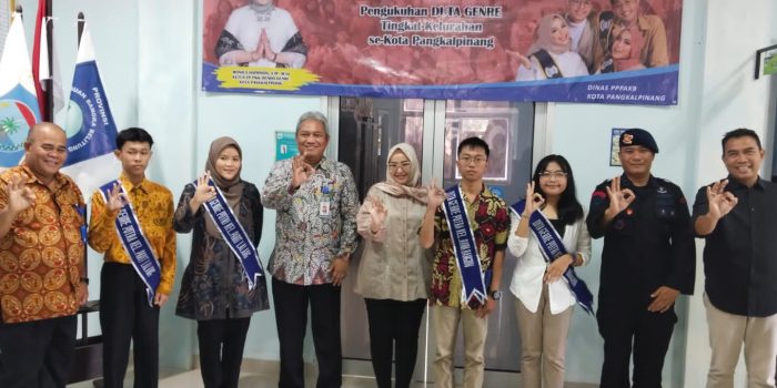 Monica Haprinda, S.I.P., M.Si. Hadiri Pengukuhan Duta Genre Tingkat Kelurahan Kota Pangkalpinang