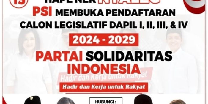 DPD PSI Basel Buka Pendaftaran Bacaleg Pemilu 2024