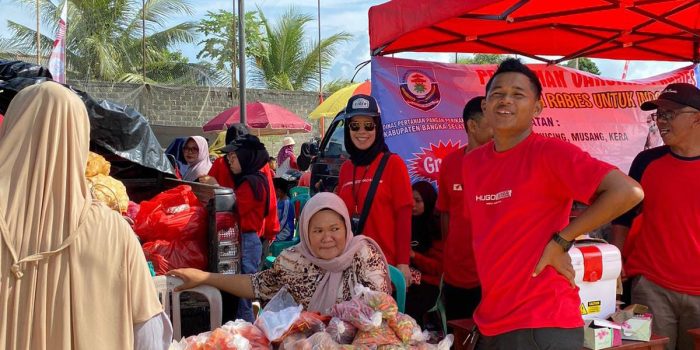 Guna Menghambat Laju Inflasi, DKUKMINDAG Basel Gelar Operasi Pasar Murah di Desa Rajik