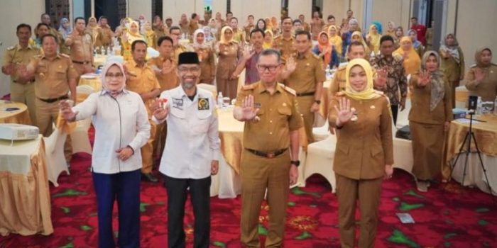 Sekda Prov Lampung Fahrizal Darminto Gelar Rakor Implementasi DRPPA 2023