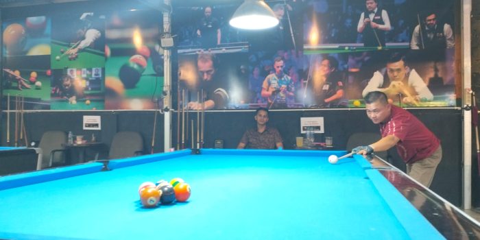 Jendi dan Ricky Adu Skill se-Bangka Belitung di Turnamen Biliar Kajari Cup 