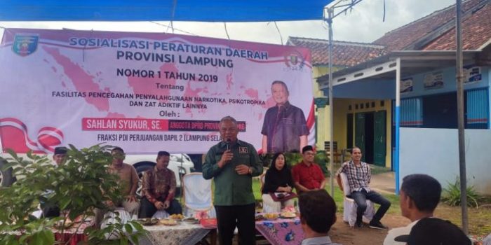 Sahlan Syukur Sosperda Nomer 1 Tahun 2019 di Natar