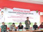 DR. (C) Hi. Yanuar Irawan Ketua Komisi V DPRD Lampung Sosperda di Tanggamus