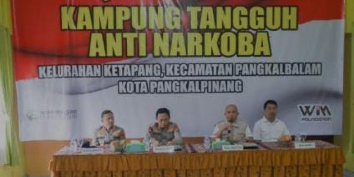 Peresmian Kampung Tangguh Anti Narkoba Kelurahan Ketapang Dihadiri Walkot Pangkalpinang