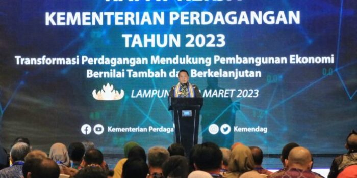 Hadiri Raker Kementerian Perdagangan RI, Arinal Djunaidi : Pemprov Lampung Sektor Terbesar Ketiga Pertanian dan Perindustrian