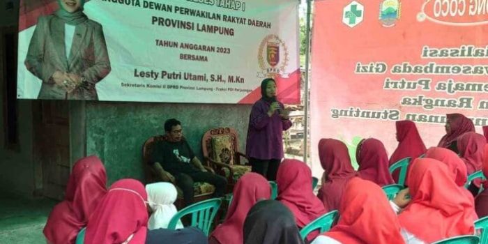 Lesty Putri Utami Gelar Reses ke- I Tahun 2023 di Kecamatan Natar 