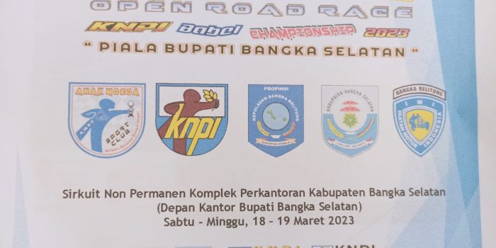 KNPI Babel Open Road Race Digelar, Perebutkan Piala Bupati Bangka Selatan