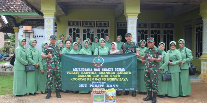 Kodim 0429/Lamtim Gelar Anjangsana Peringati HUT Persit ke-77