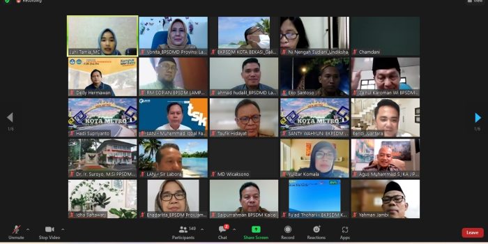 Pokja Widyaiswara Bersama IKA JIP FISIP UNILA Gelar Webinar Menatap Wajah Birokrasi