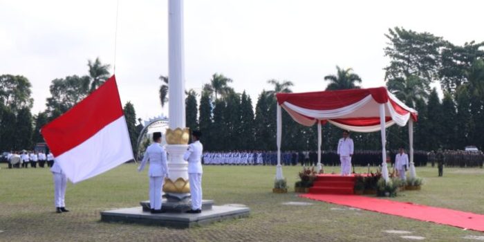 Upacara Peringatan HUT ke-59 Provinsi Lampung, Arinal Djunaidi Jadi Inspektur
