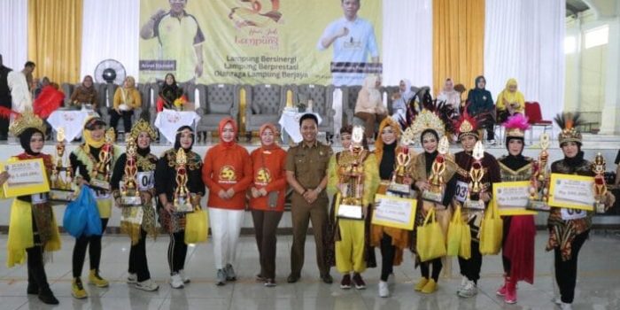 HUT ke-49 Provinsi Lampung Gelar Lomba Senam Cak Culay Arinal Gubernur Kita