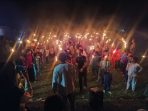 Pemuda-Pemudi Parit Lalang Sambut Bulan Suci Ramadhan 1444 Hijriyah dengan Pawai Obor