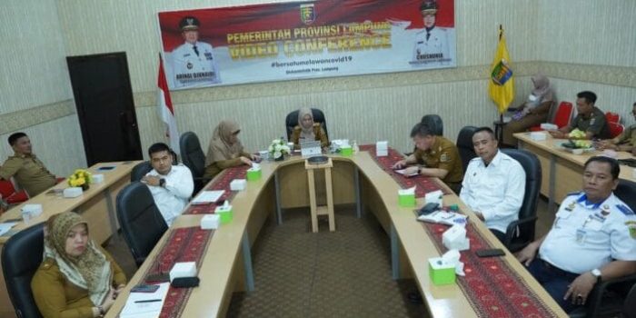 Rinvayanti Plt Karo Perekonomian Provinsi Lampung Ikuti Rakor Inflasi Daerah di Command Center Dinas Kominfotik