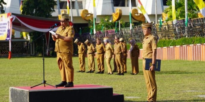 Syaiful Darmawan Staf Ahli Provinsi Lampung Wakili Gubernur Jadi Pembina pada Apel Gabungan 