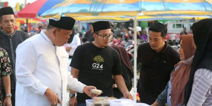 Wakili Danramil, Babinsa Koramil 09/WJ Hadiri Grand Opening Pasar Ramadhan 3