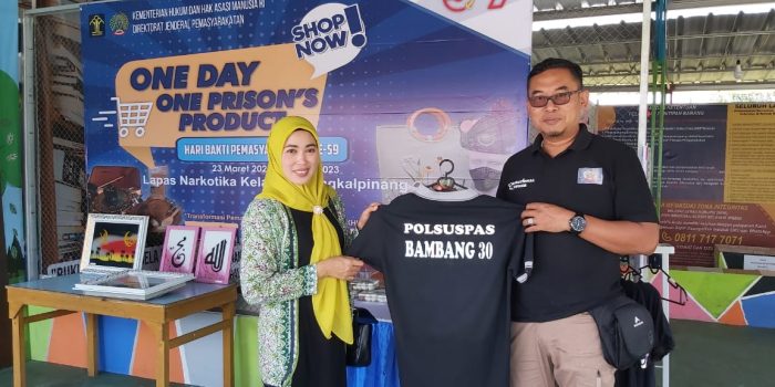 Peringati Hari Bhakti Pemasyarakatan ke- 59, Lapastika Kelas llA Pangkalpinang Louncing One Day One Prison Product