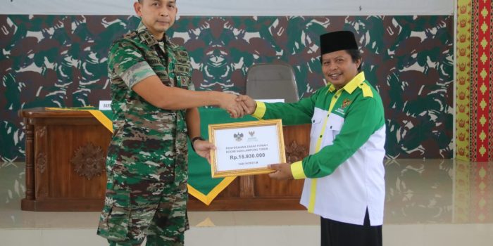 Bekerja Sama dengan Baznas Lamtim Keluarga Besar Kodim 0429/Lamtim Serentak Berzakat Fitrah
