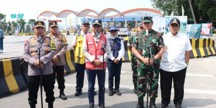 Arinal Djunaidi Bersama Mentri Perhubungan Serta Kapolri dan TNI Tinjau Jalur Mudik Pelabuhan Bakauheni