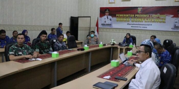 Chusnunia Wakil Gubernur Lampung Ikuti Rakor Pengendalian Inflasi Daerah Secara Daring