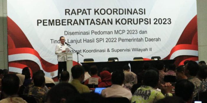 Fahrizal Darminto Sekda Lampung Hadiri Rakor MPC dan Tindak Lanjut Rekomendasi Hasil SPI 2023