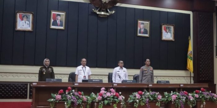 Wakili Gubernur, Inspektur Prov Lampung Buka MoU APIP dan APH di Gedung Pusiban