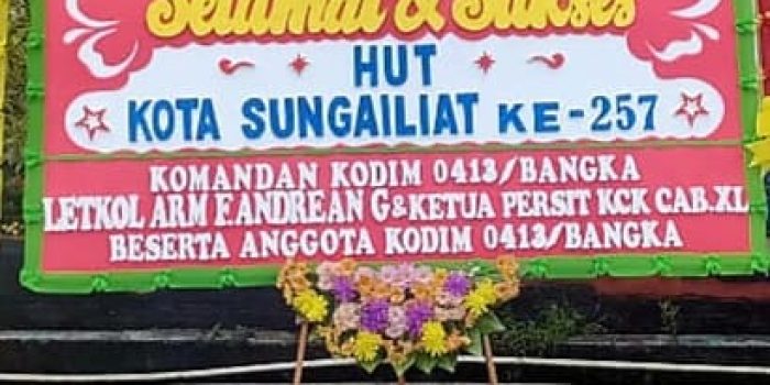 Dandim 0413/BKA Ucapkan Anniversary Sungailiat ke- 257 Tahun