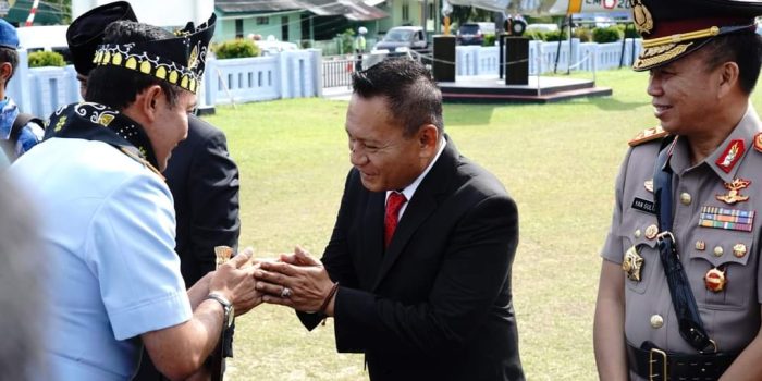 Sertijab Danlanud Mako Lanud H. AS Hanandjoeddin Dihadiri Ketua DPRD Babel H Herman Suhadi