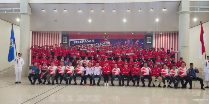 Ini Pesan Debby Kapada Kontingen Porprov Korpri Bangka Selatan