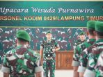 Suasana Haru Warnai Upacara Wisuda Purnawira Anggota Kodim 0429/Lamtim