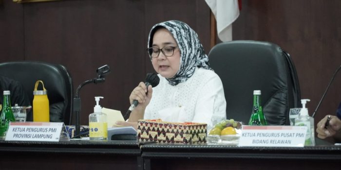 Jelang JUMBARA dan MUSKERNAS PMI 2023, Riana Sari Arinal Ketua PMI Prov Lampung Gelar Rapat Persiapan 