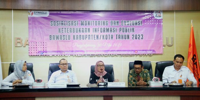 Tingkatkan Fungsi PPID, Bawaslu Babel Akan Monev Keterbukaan Informasi Publik ke Tujuh Kabupaten/Kota