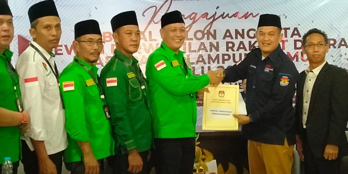 DPC Partai PPP Lamtim Resmi Daftarkan 45 Bacaleg ke KPU