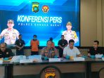 Polres Babar Gelar Konferensi Pers Kasus Pencabulan Anak di Bawah Umur