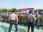 Siswa Latja SPN Polda Kep Babel saat mengikuti pelatihan Dalmas di Polres Bangka Barat