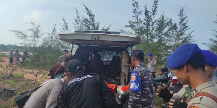Tim Gabungan Berhasil Menemukan Bocah Yang Tenggelam Di Perairan Tanjung kalian
