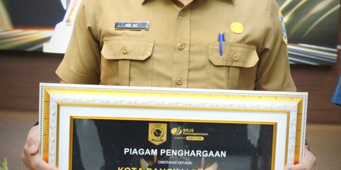 Pemkot Kembali Raih Piagam Penghargaan Paritrana Award Tahun 2023