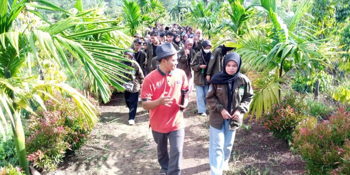 Himpunan Mahasiswa Agribisnis Babel Gelar Bina Desa di Kebun Lada Desa Nyelanding