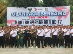 Perkuat Sinergitas Kodim, Polres dan Pemkab Lamtim Gelar Olahraga Bersama