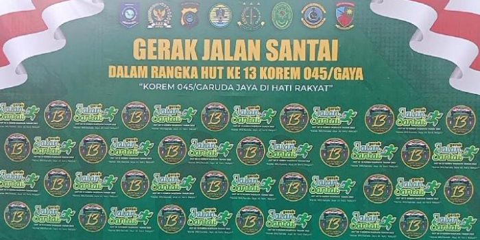 Sambut HUT Korem 045/Gaya Ke-13, Kodim 0413/BKA Gelar Jalan Santai, Berbagai Hadiah di Persiapkan