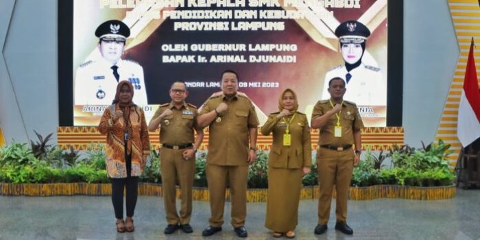 Gubernur Lampung Melepas 46 Kepala Sekolah SMK Mengabdi Angkatan 1