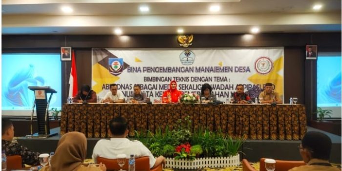 Wabup Bangka Selatan Buka Kegiatan Bimtek Abpednas