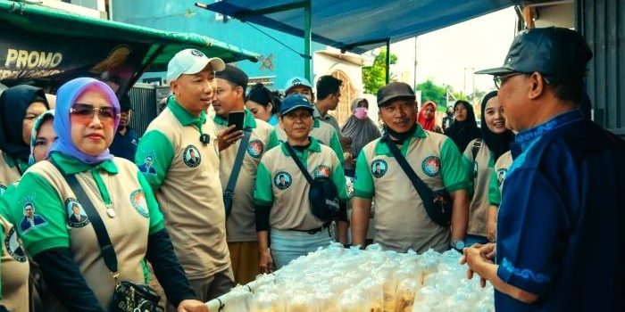 Rahmat Mirzani Djausal Anggota DPRD Lampung Komisi V Tinjauan Sejumlah  Pasar di Balam