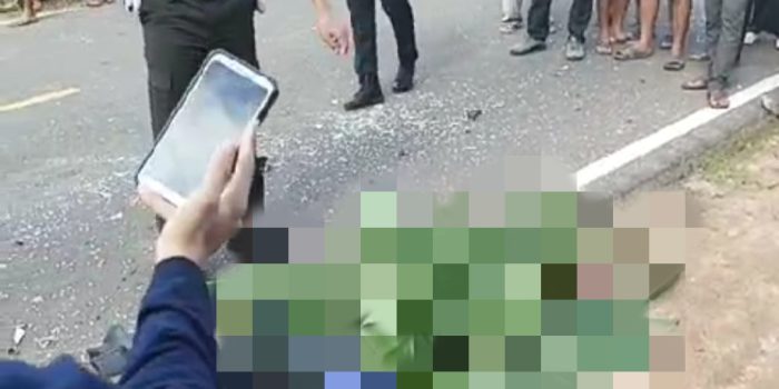 Bus dari Arah Sadai Tabrak 2 Motor di Desa Kaposang, Satu Pengendara Tewas di Tempat