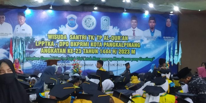 1000 Santri TK TPA di Pangkalpinang Ikuti Wisuda, Ahmad Subekti: Jangan Pernah Bosan Belajar Agama