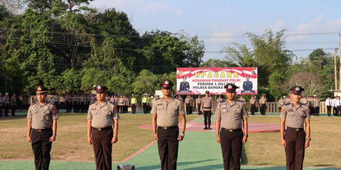 34 Personil Polres Basel Naik Pangkat Periode 1 Juli 2023