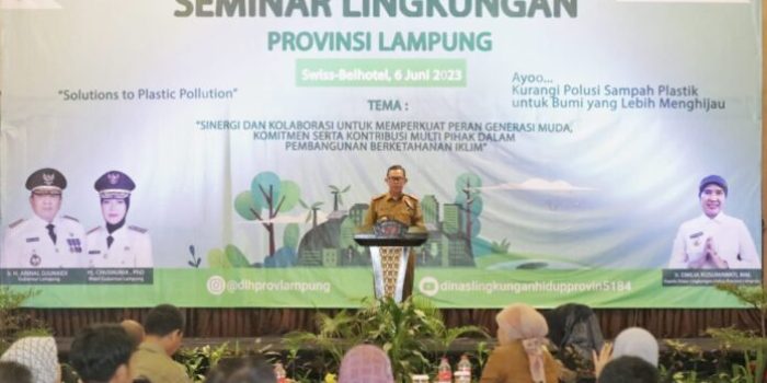 Mewakili Gubernur Sekda Lampung Buka Acara Seminar Lingkungan Provinsi 