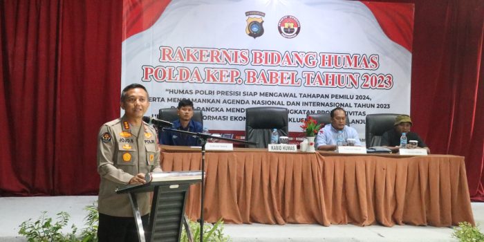 Polres Basel Ikuti Rakernis Humas Polri Presisi Tahapan Pemilu 2024