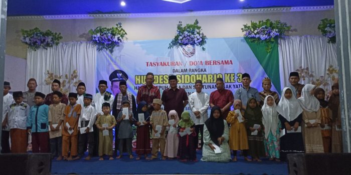 Hadiri HUT Desa Sidoarjo, Riza: Kami Siap Dukung Pembangunan di Desa Sidoarjo