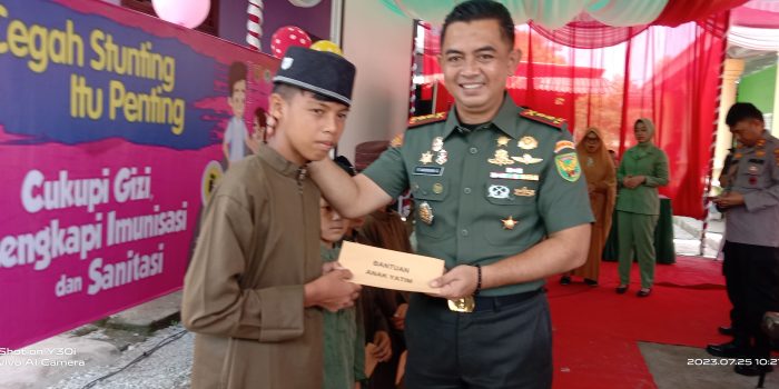 Dandim 0413/Bangka Berikan santunan pada 30 Anak Panti Asuhan Alkhoriyah