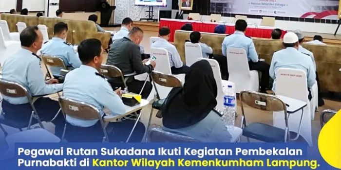 Bahagia di Masa Pensiun, Pegawai Rutan Kelas IIB Sukadana Ikuti Pembekalan Purnabakti